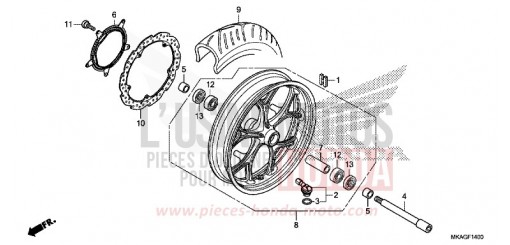 ROUE AVANT NC750SDJ de 2018